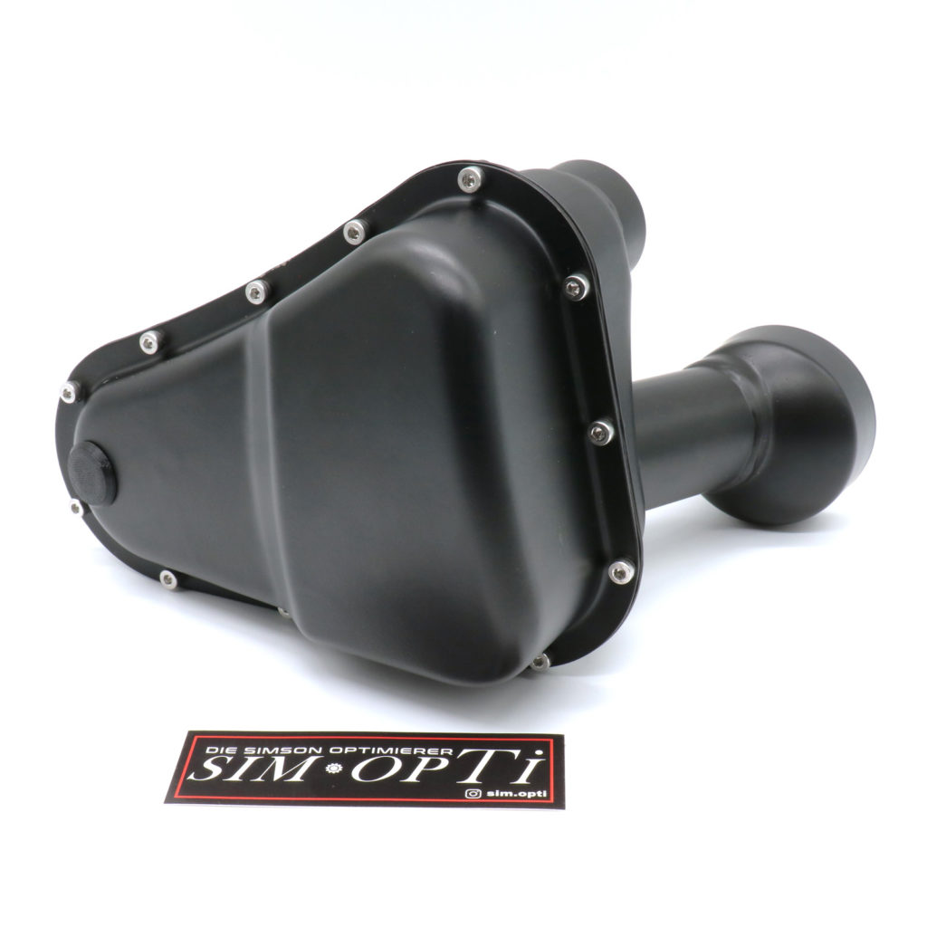 MZA Ansauggeräuschdämpfer Für Simson Schwalbe/KR51 – Aus Stahlblech, Schwarz Pulverbeschichtet